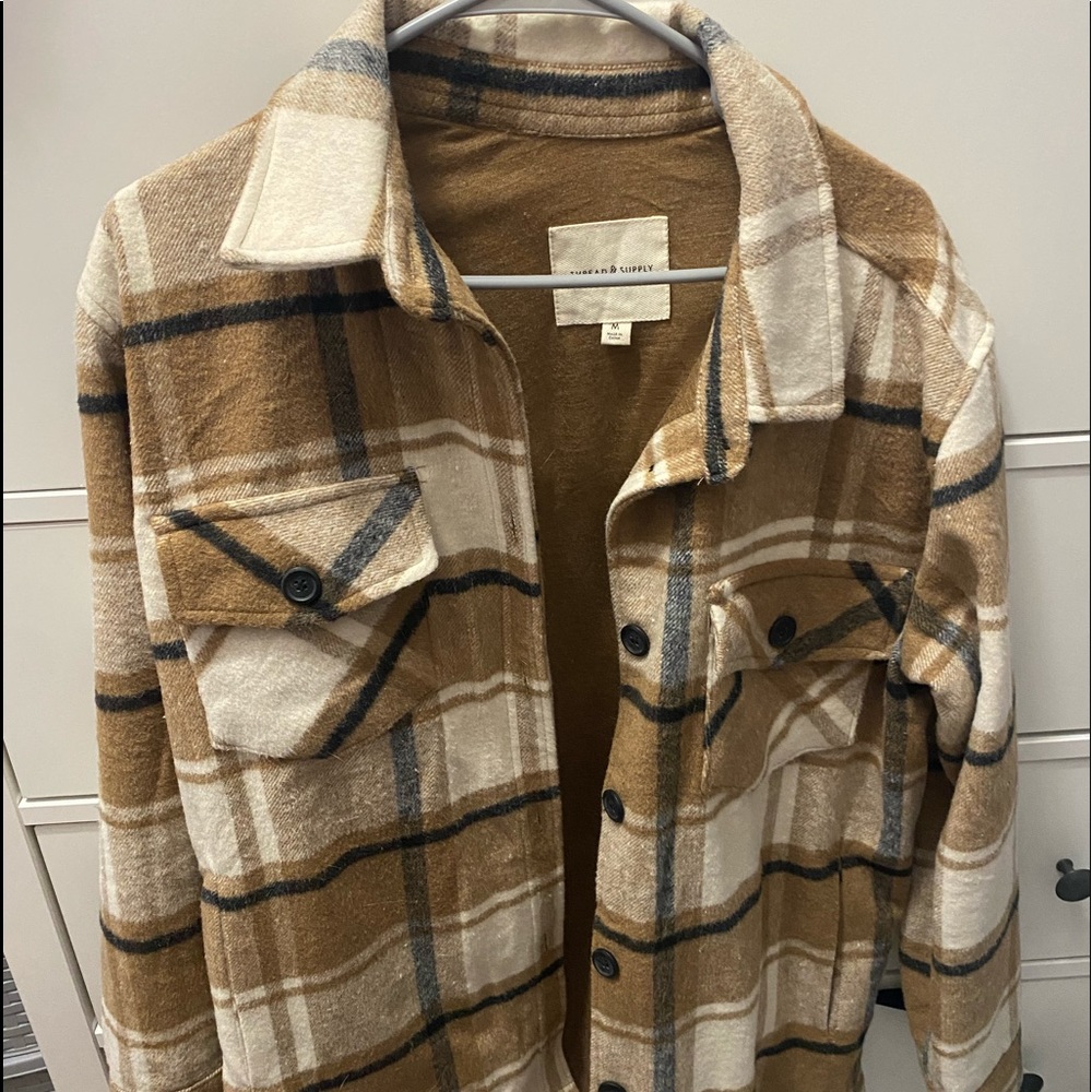 Thread and supply shacket